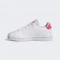 ADIDAS ADVANTAGE K SHOE -  WHITE / PINK / RED