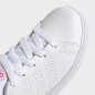 ADIDAS ADVANTAGE K SHOE -  WHITE / PINK / RED