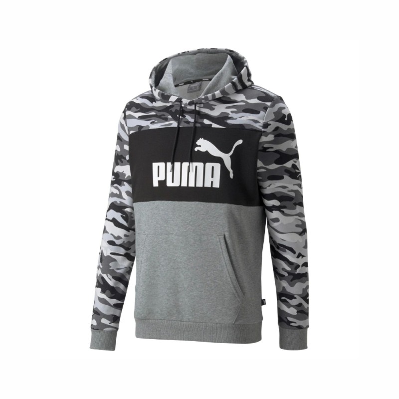 Puma Essentials+ Camo Terry Pullover Hoodie