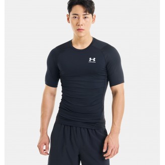 UNDER ARMOUR Men's HeatGear® Short Sleeve BLACK