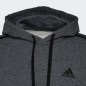 adidas Grey Essentials Fleece 3-Stripes Hoodie