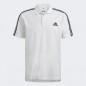 adidas Aeroready Essentials Piqué Embroidered Small Logo 3-stripes Polo Shirt - White/Black