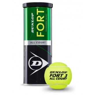 Dunlop Fort 3 All Court Tennis Balls 3 Piece