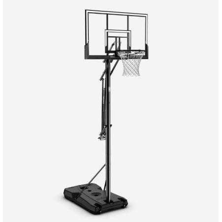 Spalding 52" Basketball Post Silver Portable