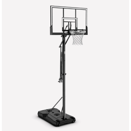 Spalding 52" Basketball Post Silver Portable