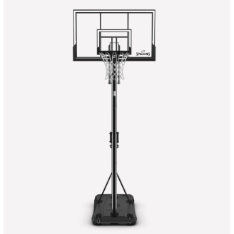 Spalding 52" Basketball Post Silver Portable