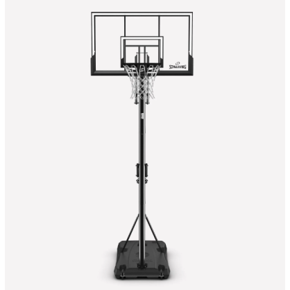 Spalding 52" Basketball Post Silver Portable