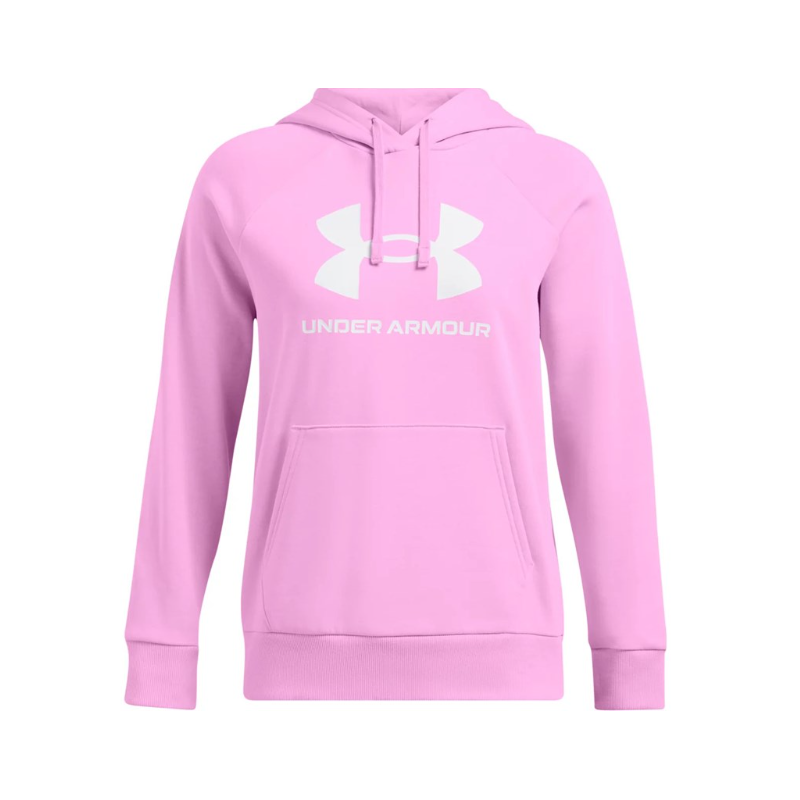 Under Armour Women's Rival Fleece Big Logo Hoodie Pnk