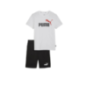 Puma Kids Short Jersey Set Wht/Blk