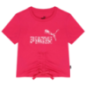 Puma Kids Animal Print Knotted Tee PNK
