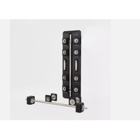 Wall Mounted Black Adjustable Dumbbell & Barbell Set