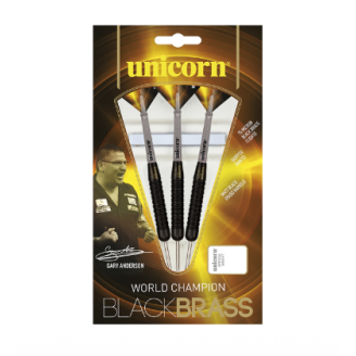 Unicorn Black Brass Steel Darts