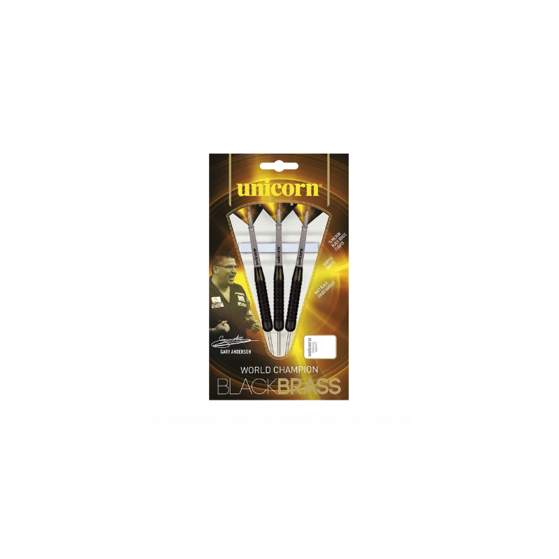 Unicorn Black Brass Steel Darts