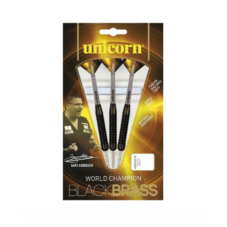 Unicorn Black Brass Steel Darts