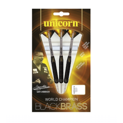 Unicorn Black Brass Steel Darts