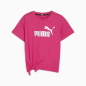 Puma Kids Logo Knotted Tee PNK