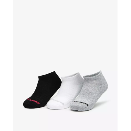 Skechers Kids Socks 1/2 Terry QTR Crew 3 pairs