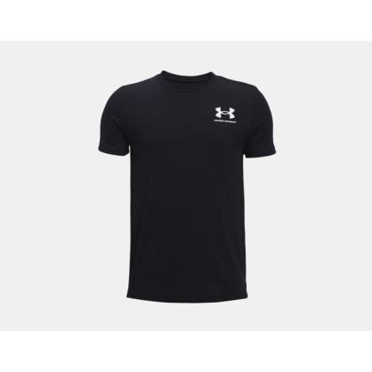 Under Armour Boys Sportstyle Left Chest SS BLK