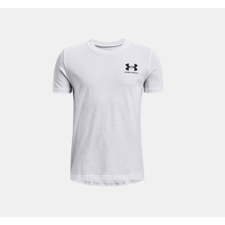 Under Armour Boys Sportstyle Left Chess SS WHT