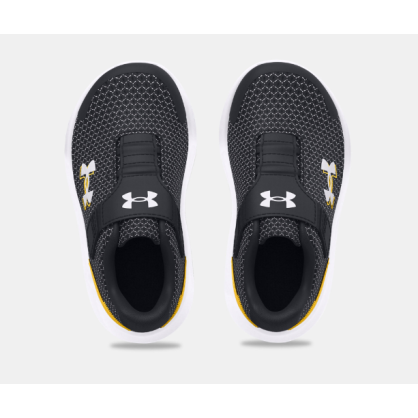 Under Armour Infant Shoes Surge 4 AC Blk/Ylw