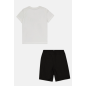 Puma Kids Short Jersey Set Wht/Blk