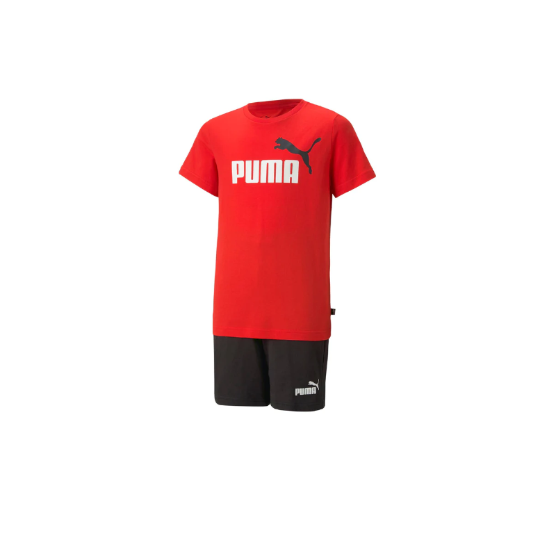 Puma Kids Short Jersey Set Red/Blk