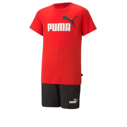 Puma Kids Short Jersey Set Red/Blk