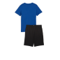 Puma Kids Short Jersey Set Blu/Blk