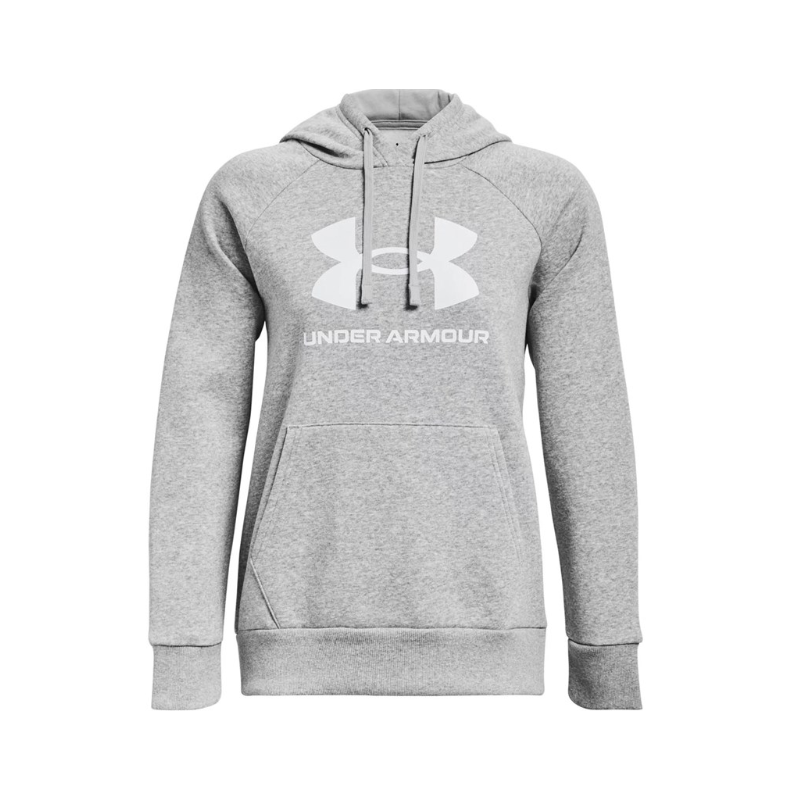 Under Armour Women's Rival Fleece Big Logo Hoodie Gry