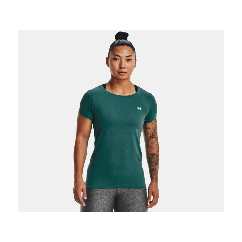 Under Armour Heatgear Short Sleeve Shirt Grn