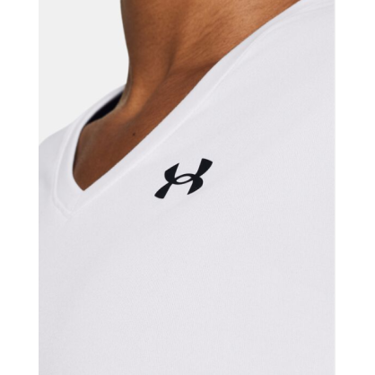 Under Armour Tech V-neck Short Sleeve Wht