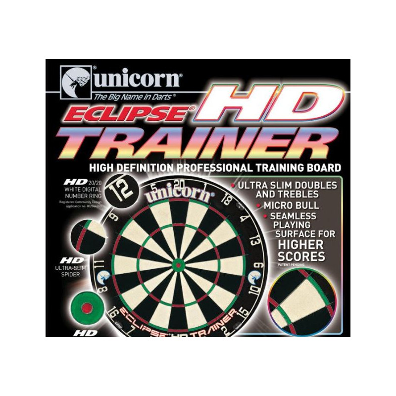 UNICORN DART BOARD ECLIPSE HD TRAINER UNICORN DART BOARD ECLIPSE HD TRAINER