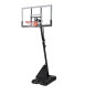 SPALDING BASKETBALL POST GOLD PORTABLE 54" ACRYLIC SPALDING BASKETBALL POST GOLD PORTABLE 54" ACRYLIC