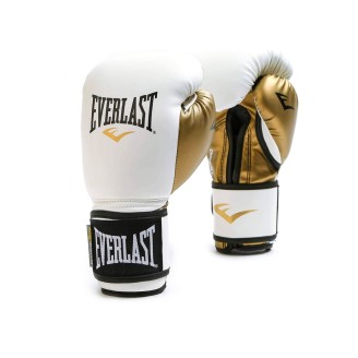 Everlast Powerlock Training Glove White-Gold-12oz