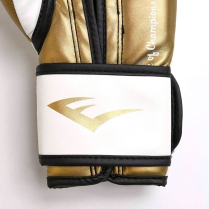 ESPECIAL BOXEO Everlast POWERLOCK TRAINING - Guantes de boxeo mujer  white/gold - Private Sport Shop