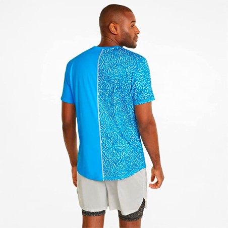 PUMA Run Graphic Short Sleeve Tee, Ocean Dive