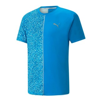 PUMA Run Graphic Short Sleeve Tee, Ocean Dive