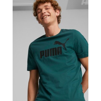 Puma Tricou Puma Ess Logo Tee Green