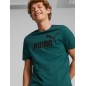 Puma Tricou Puma Ess Logo Tee Green