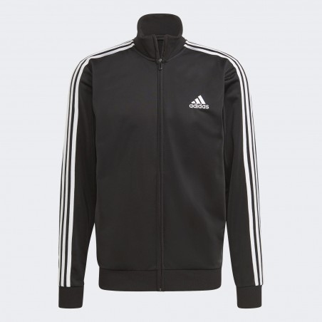 ADIDAS ESSENTIALS 3-STRIPES TRACK SUIT - BLACK