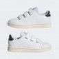 ADIDAS ADVANTAGE COURT LIFESTYLE HOOK-AND-LOOP SHOE - WHITE BGE