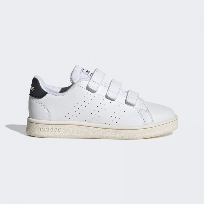 ADIDAS ADVANTAGE COURT LIFESTYLE HOOK-AND-LOOP SHOE - WHITE BGE