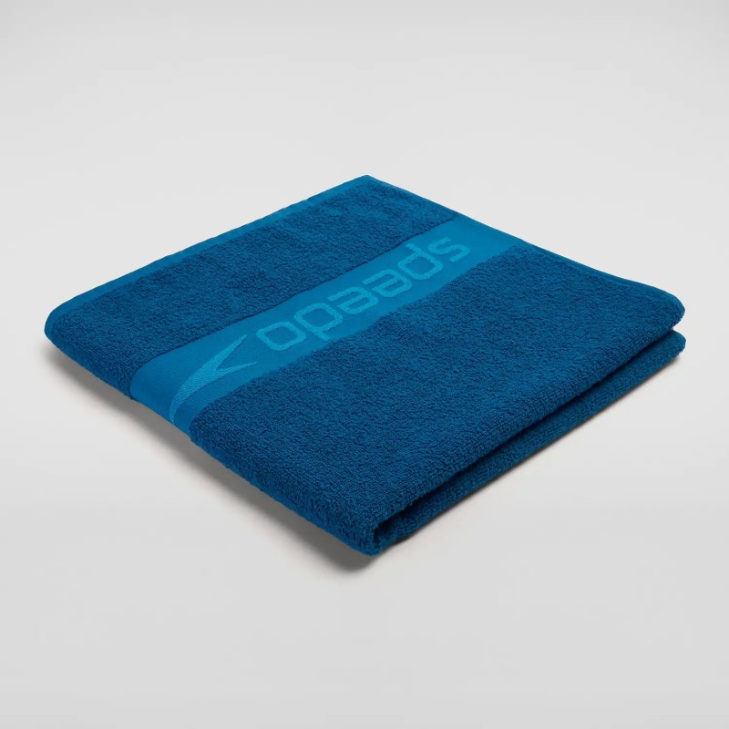 Speedo Border Towel Blue